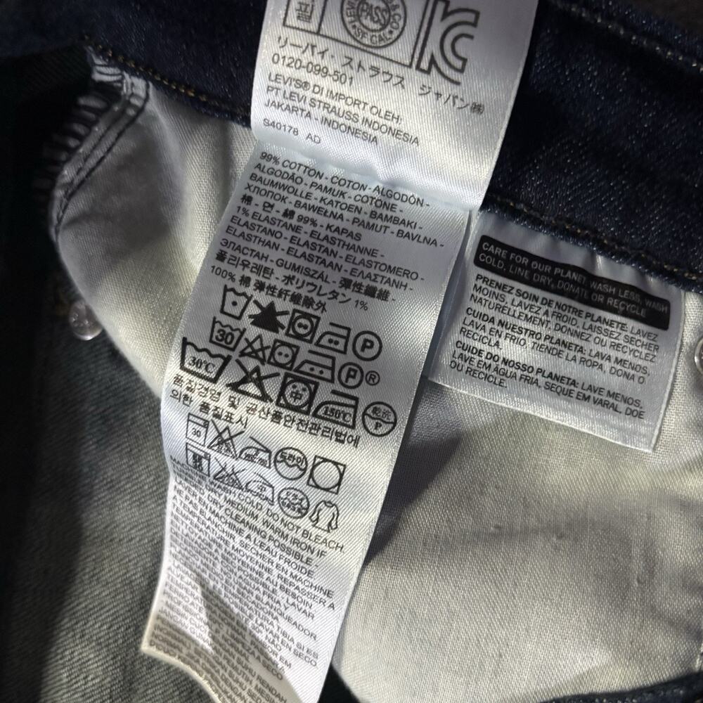 NWT Levi’s 515 Bootcut Jeans Women’s 32x31.5 Indigo Dark Wash Flap Pocket Denim - Picture 7 of 11